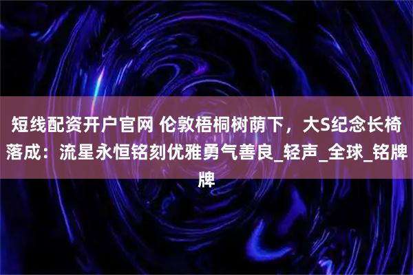短线配资开户官网 伦敦梧桐树荫下，大S纪念长椅落成：流星永恒铭刻优雅勇气善良_轻声_全球_铭牌